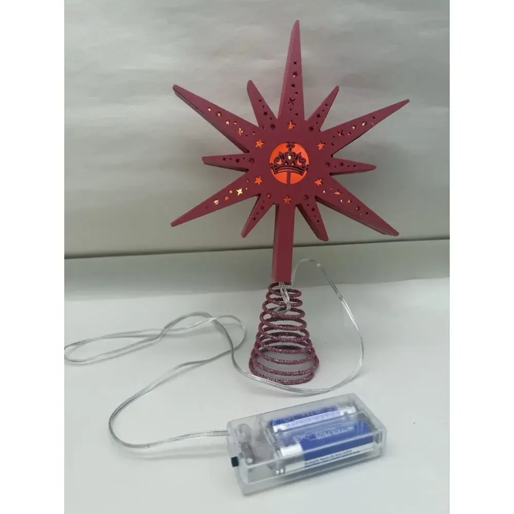 Pink Christmas Tree Topper 9